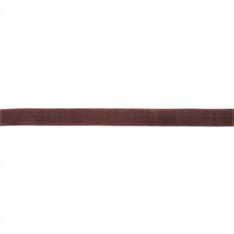 Gummibandband Colour Line 15 mm, 2 Meter - Choco 