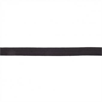 Gummibandband Colour Line 15 mm, 2 Meter - Schwarz 