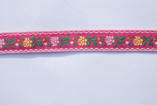 Altes bayerisches Band - Fuchsia - 15 mm 