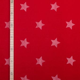 Filz mit Sternen 90 cm - 3 mm stark - Rot 