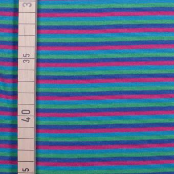 Bündchen Ringel 2 Multi - 70 cm breit - Hellgrün-Hellblau-Pink-Blau 