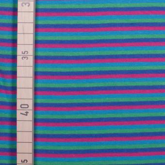 Bündchen Ringel 2 Multi - 70 cm breit - Hellgrün-Hellblau-Pink-Blau 