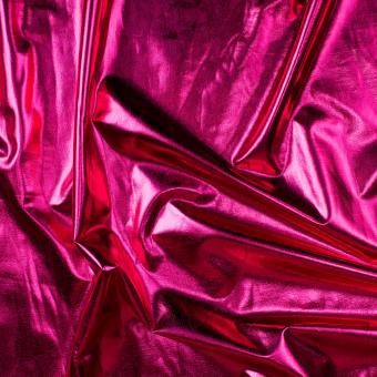 Metallicstoff Glanz mit Stretch - Pink 