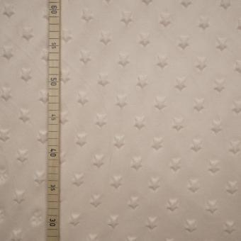 Minky Kuschelfleece Sterne - Creme - 150cm breit 