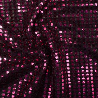 Pailletten Jersey Stoff 6mm - Pink 