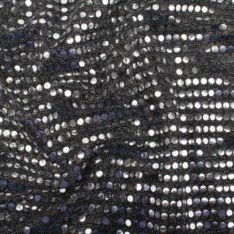 Pailletten Jersey Stoff 6mm - Silber 1 