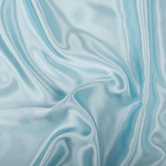 Satin Stoffe Deko - Hellblau 