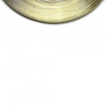 Aluminiumflachdraht - 5x1 mm - 2,5 Meter - Gold 