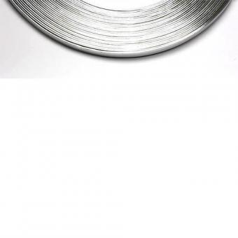 Aluminiumflachdraht - 5x1 mm - 2,5 Meter - Silber 
