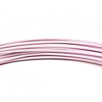 Aluminiumdraht - 2 mm - 3 Meter - Pastellrosa 