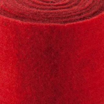 Wollfilz 15 cm breit - 5mm stark - Rot 